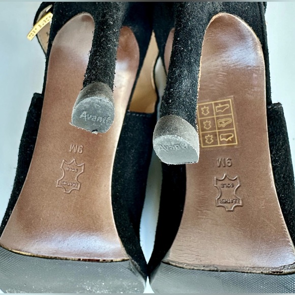 Tory Burch 'Brittania' Peep Toe Suede Bootie, black, size 9 - Picture 13 of 16
